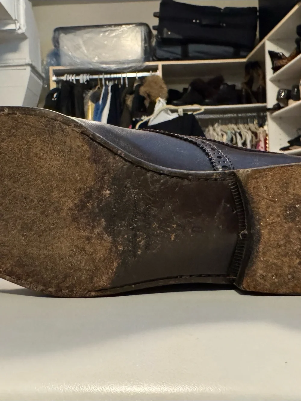 Salvatore Ferragamo Dark Brown Brogue Cap-Toe Oxfords